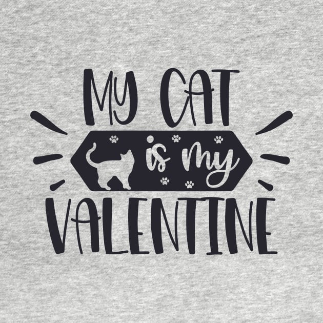 My cat is my Valentine by hippyhappy